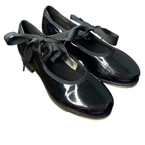 Bloch children's black‎ patent tap shoe. Size 11